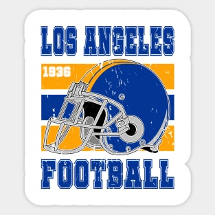 Los Angeles Retro Football Sticker